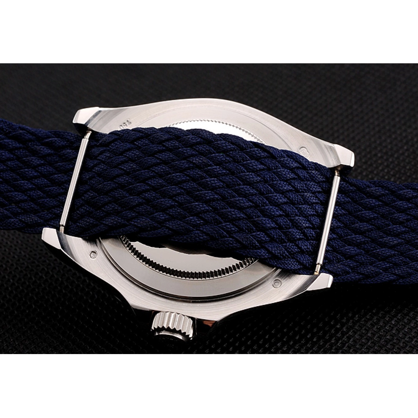 Aaa replica watch Master 1453868 Rolex Blue Yacht Dial Fabric Blue Bracelet 0713